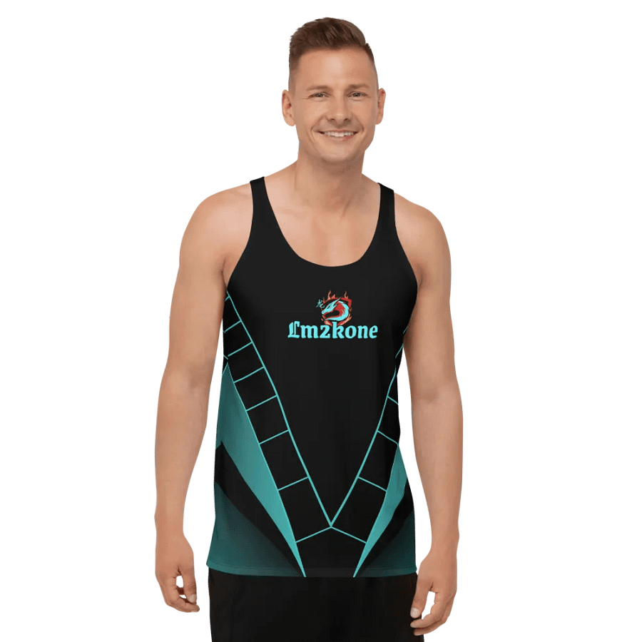 LM2Kone cyan - Customizable Tank Top - 5% elastane product image (11)