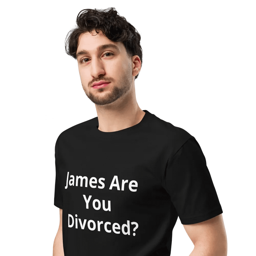 Pris-James Are You Divorced? STOP MUTING ME!!- AS Colour Unisex Premium T-Shirt product image (4)
