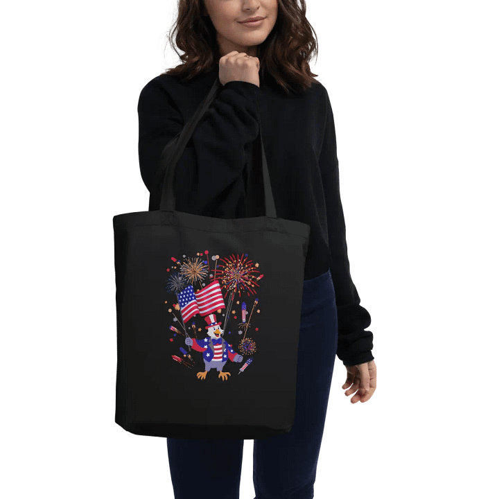 Bald Eagle Uncle Sam Fireworks Show Tote product image (2)
