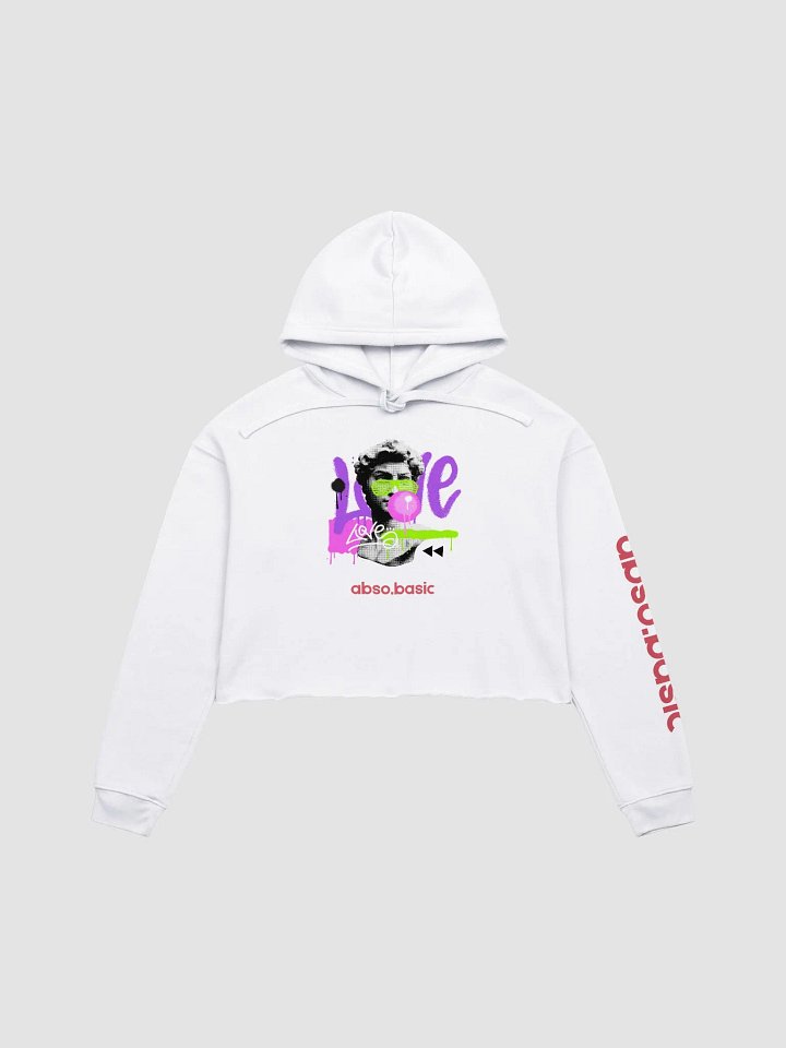 Retro Graffiti Crop Hoodie product image (3)
