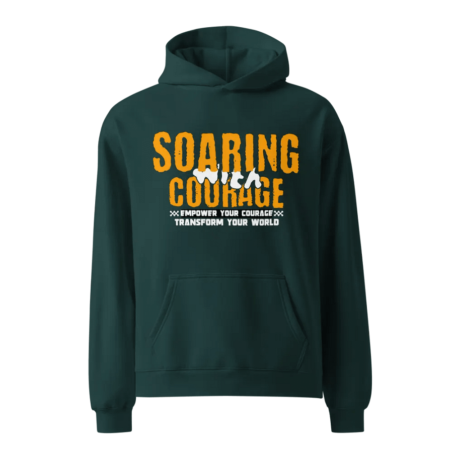 Soaring with courage unisex hoodie product image (3)