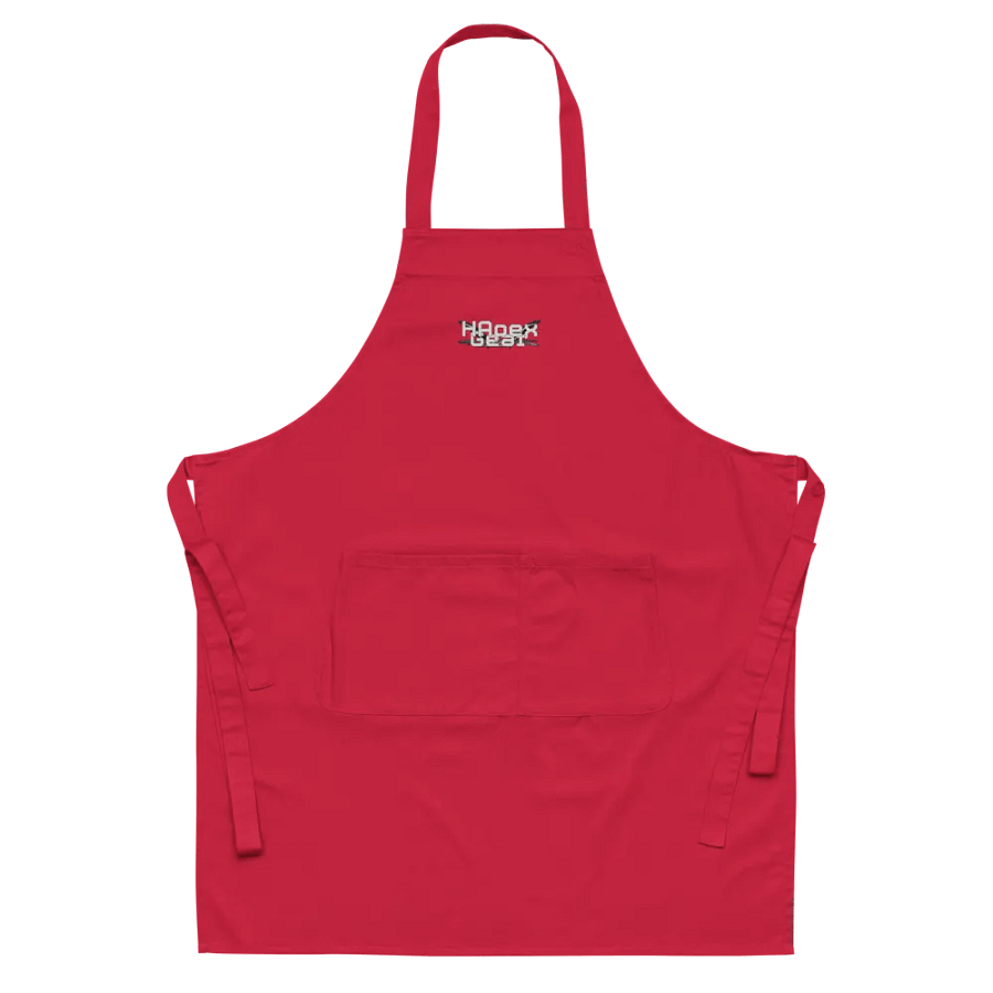 Organic Cotton Apron - Embroidered - White HApex Gear White Logo product image (34)