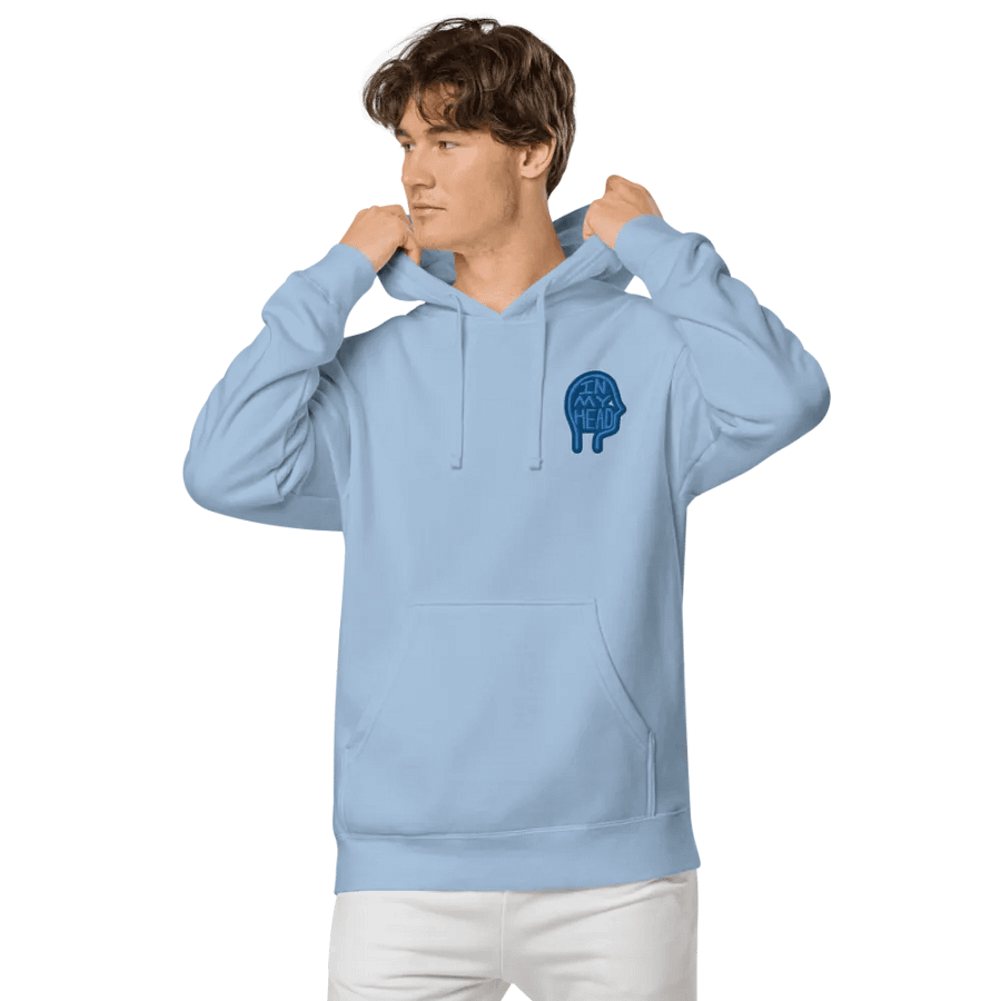 In My Head (L.C. creek design) embroidered pigment hoodie product image (6)