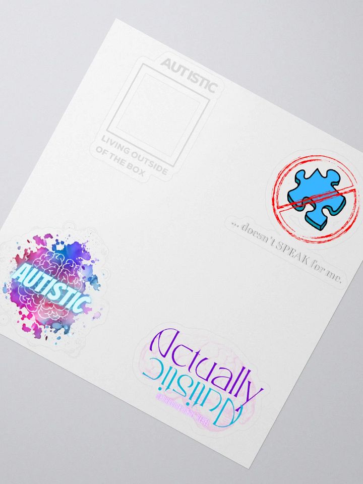4 Pack - Autistic Pride Vinyl Stickers product image (4)