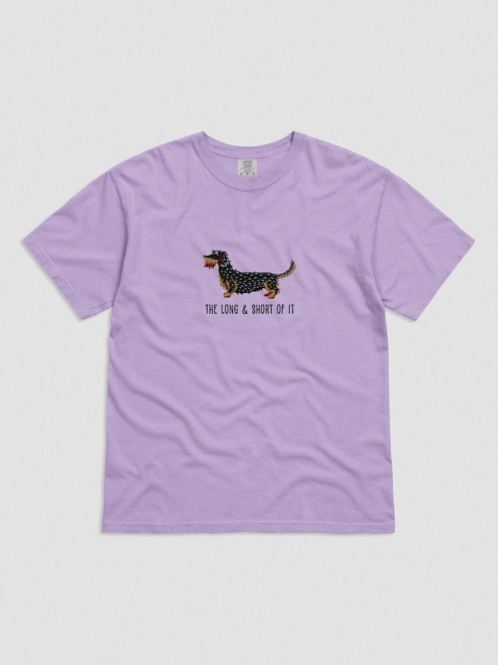 The Long & Short of It T-Shirt(Embroidered) of a Wirehaired Dachshund(Sale & Pepper) product image (41)