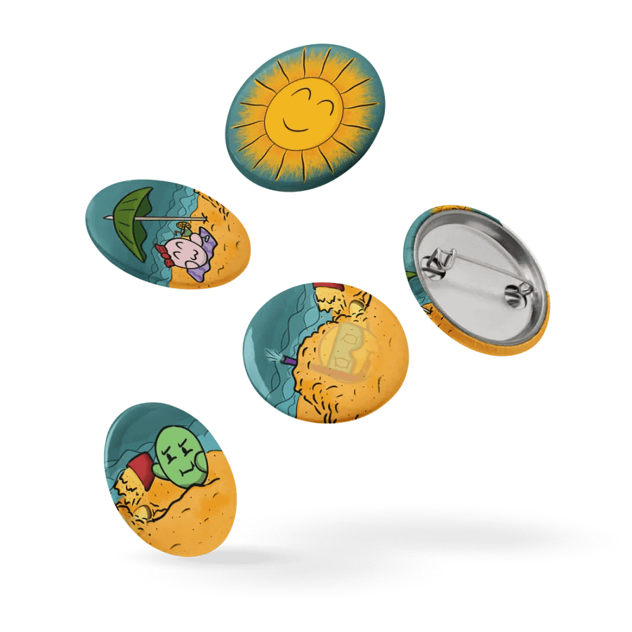 Dango Summer Set - Pin Buttons product image (5)