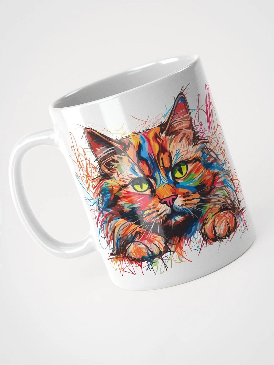 Graffiti Scribbles Cat 8 , Mug product image (6)