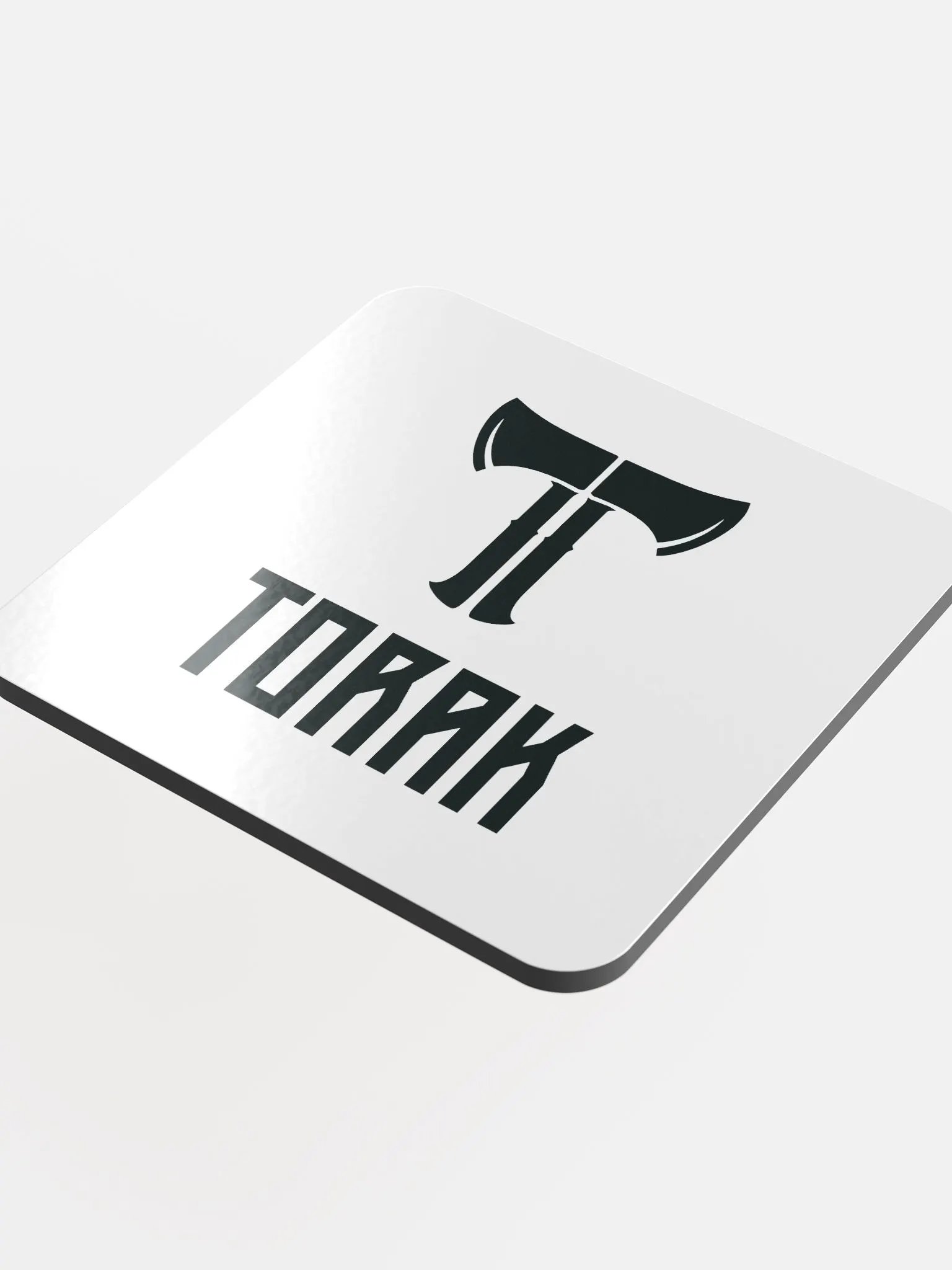 "Black Logo & Name" Coaster product image (1)
