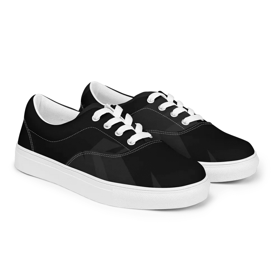 Men's Lace-Up Black Abstract Shoes product image (8)