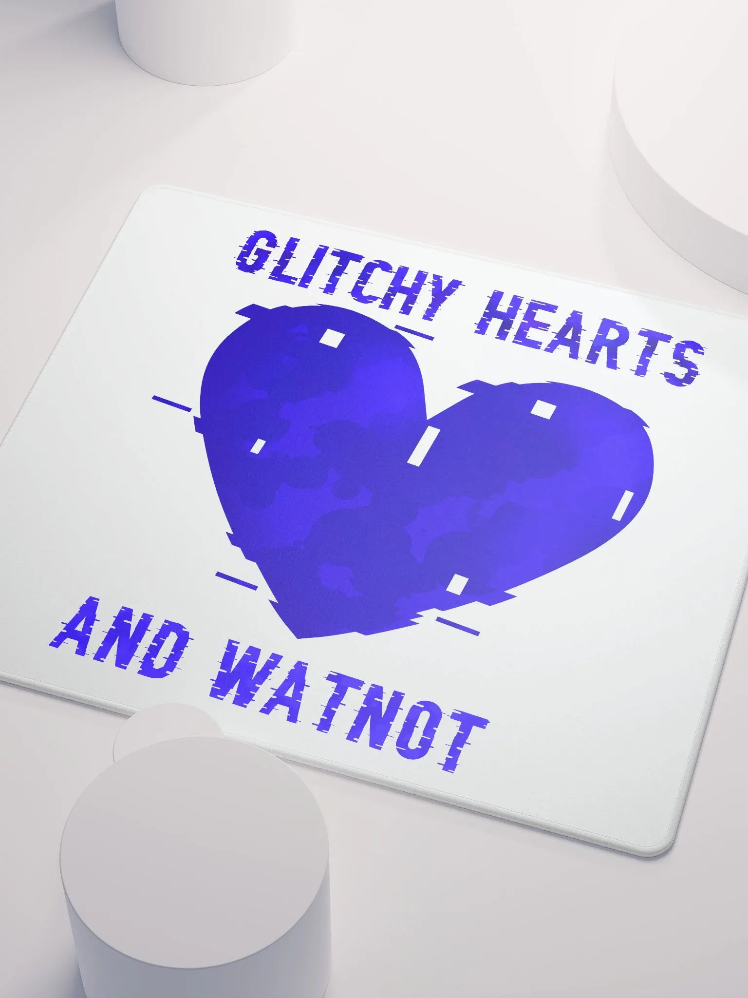 Glitchy Hearts Mousemat product image (3)