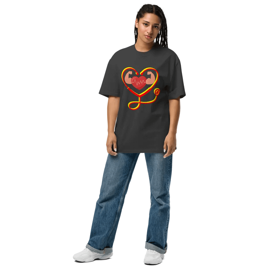 Heartbeat Flex Oversized Tee product image (8)