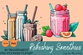 Refreshing Smoothies Transparent PNG Clipart product image (1)