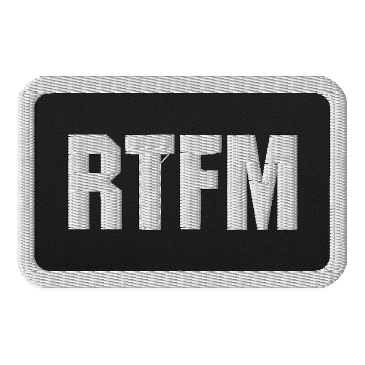 RTFM Embroidered Patch product image (1)