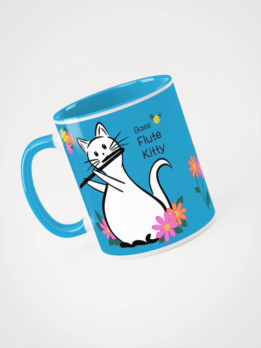 Flute Kitty Ceramic Mug - 11 0z - Bass Flute product image (3)