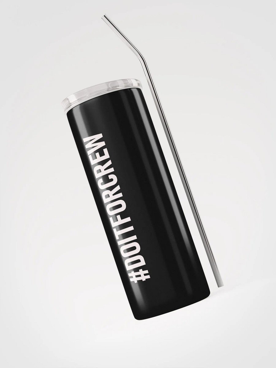 20 oz #DOITFORCREW - High End Travel Tumbler- Black product image (3)