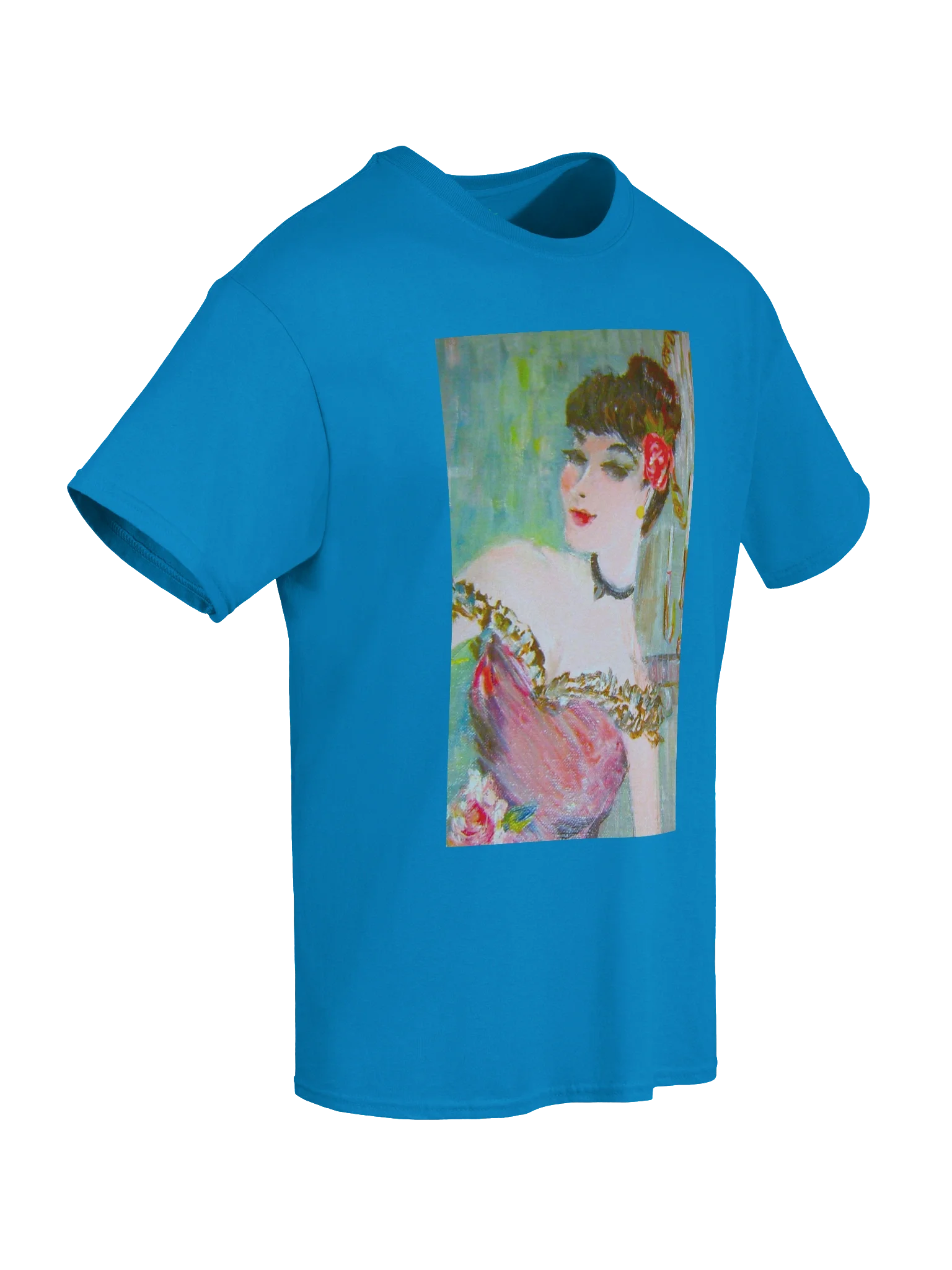 19th Century French It Girl Portrait Boxy Fit Unisex T-Shirt product image (69)
