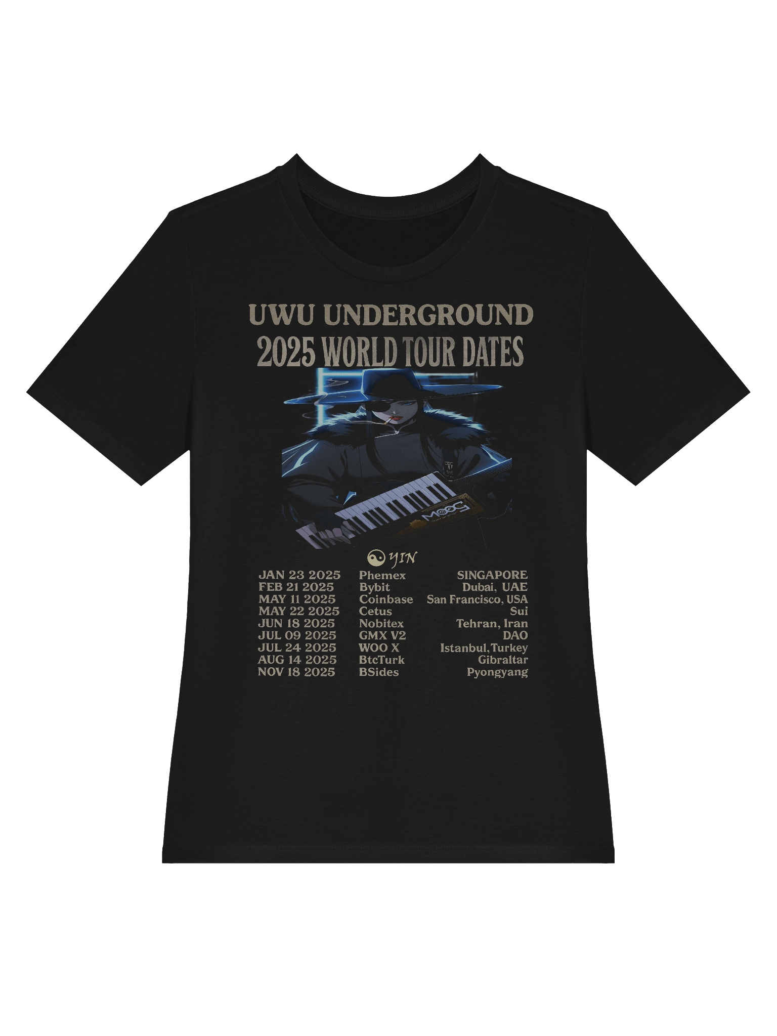 UwU World Tour - Yin - Ltd Edition - 2025 - Fem Supersoft Tour T-shirt product image (3)