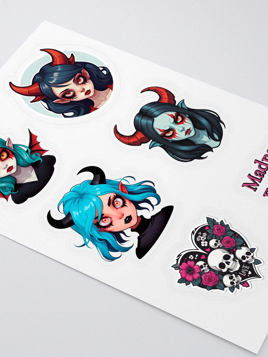 Demon Girl Sticker Sheet - Collector's Sticker Pack product image (3)
