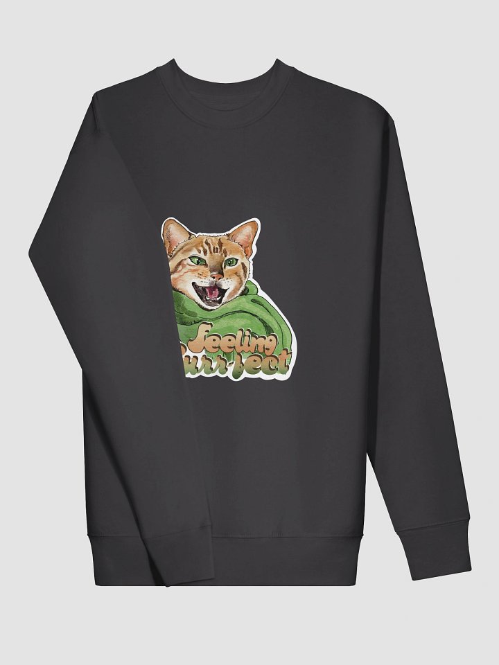 Feeling Purr-fect Cat with a scarf Sweatshirt All colors - Large Print product image (86)