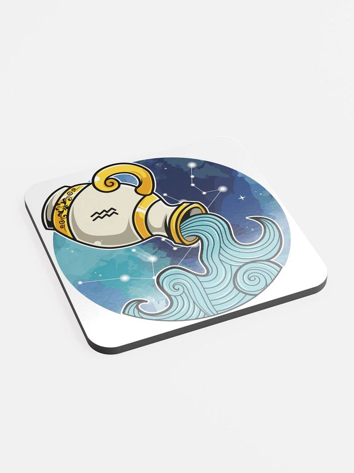 Aquarius Zodiac Cork Coaster product image (2)
