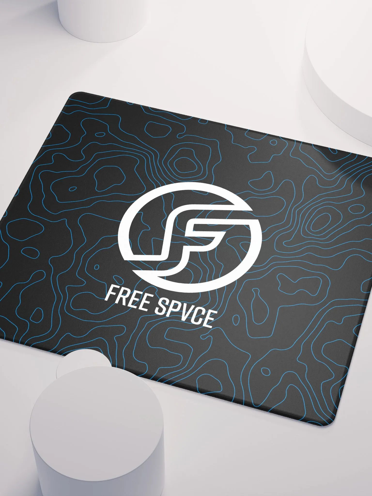 Topographic Black & Blue Mousepad product image (5)