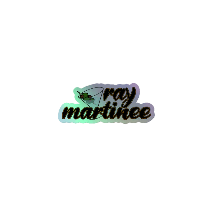 holograhic classy raymartinee logo sticker product image (1)