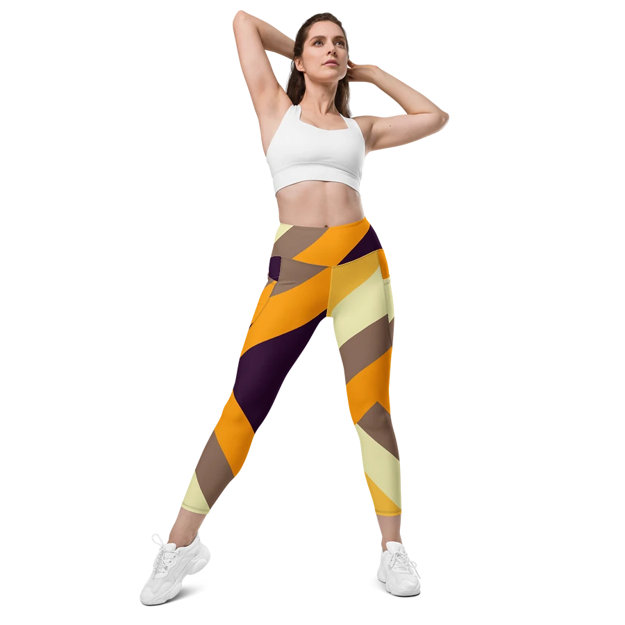 Sunset Stripes All-Over Leggings with Pockets product image (6)