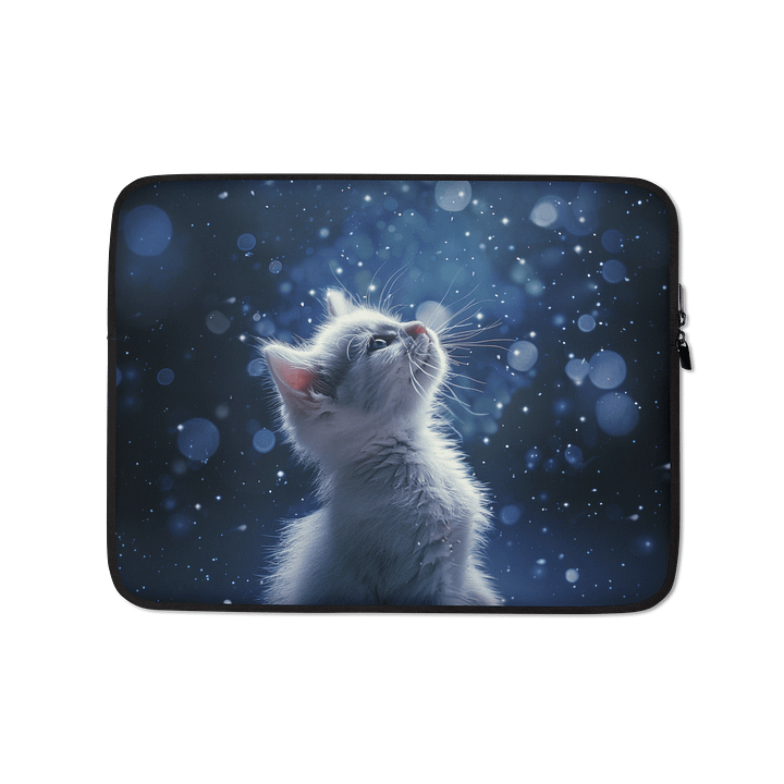 Moonlit Kitten Laptop Sleeve product image (1)