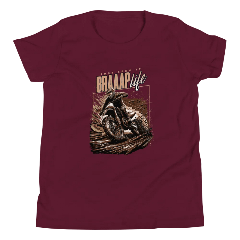 BRAAAP LIFE! Dirt Bike Youth T-Shirt