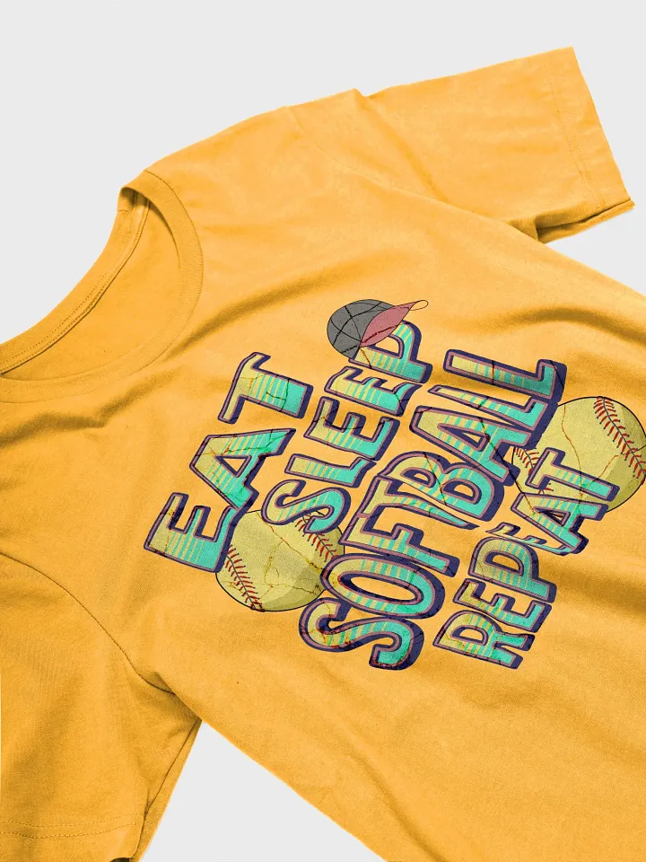 Eat Sleep Softball Repeat Iconic Comfort T-Shirt product image (8)