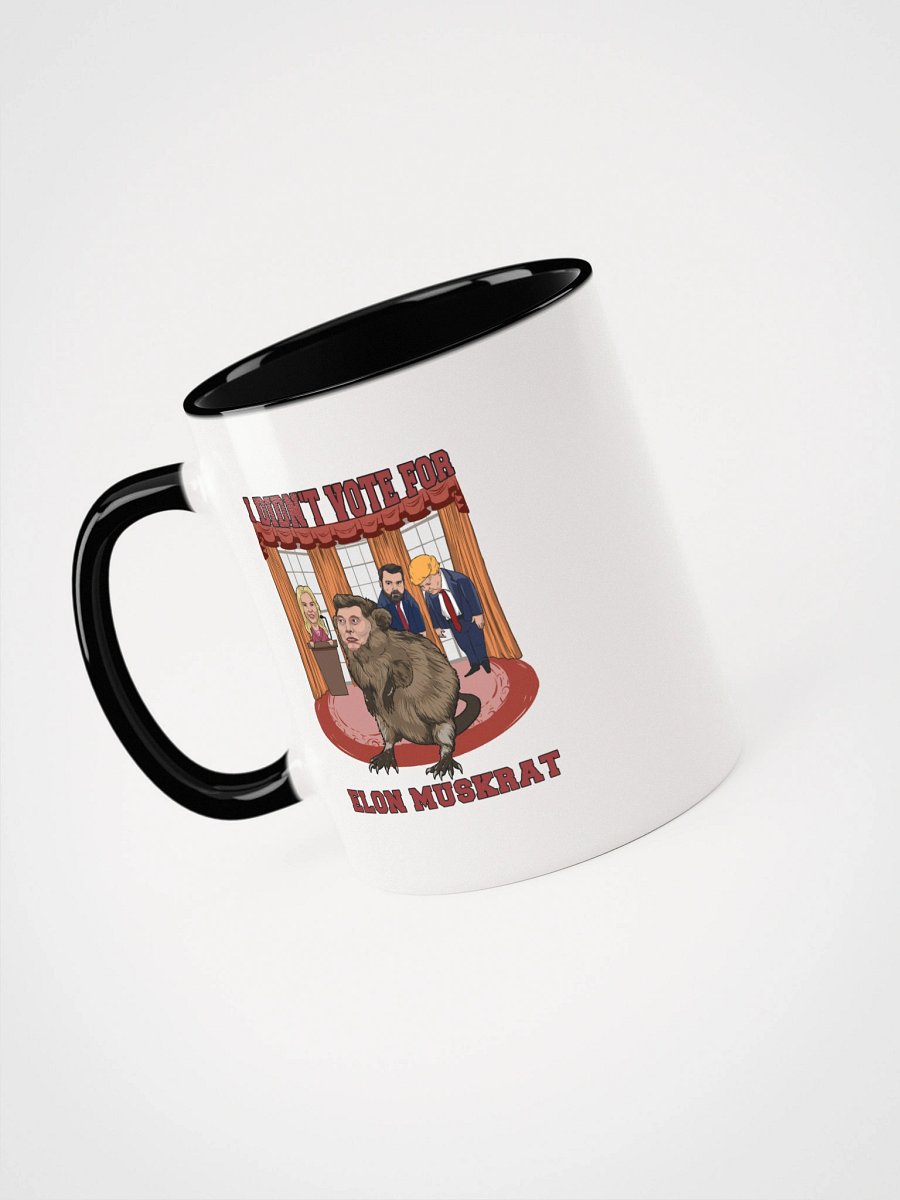 I Didn’t Vote for Elon Muskrat Ceramic Mug with Color Inside product image (40)