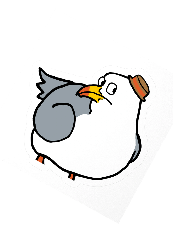 Chonky Seagull Sticker product image (2)