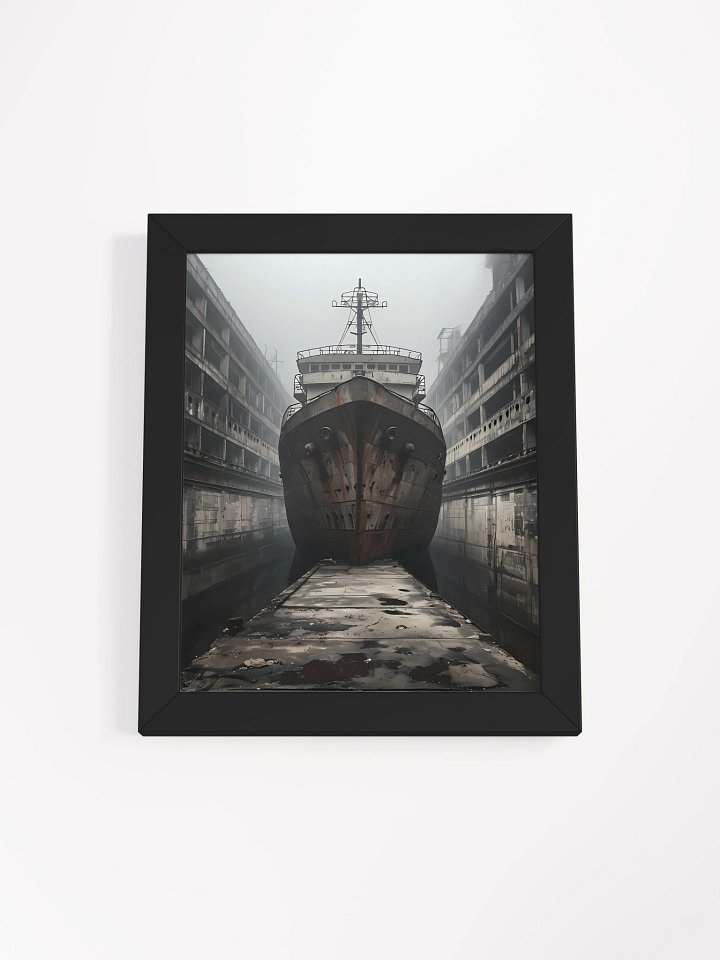 Moody Docked Ship Framed Poster product image (2)