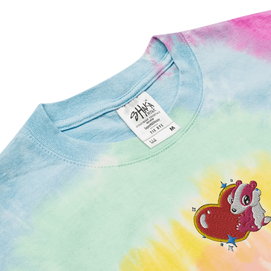 BADGERx RED HEART TIE-DYE TEE product image (3)