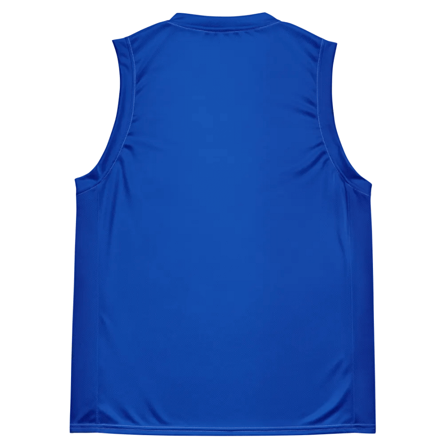 Plain Color Absolute Blue Basketball Jersey product image (2)