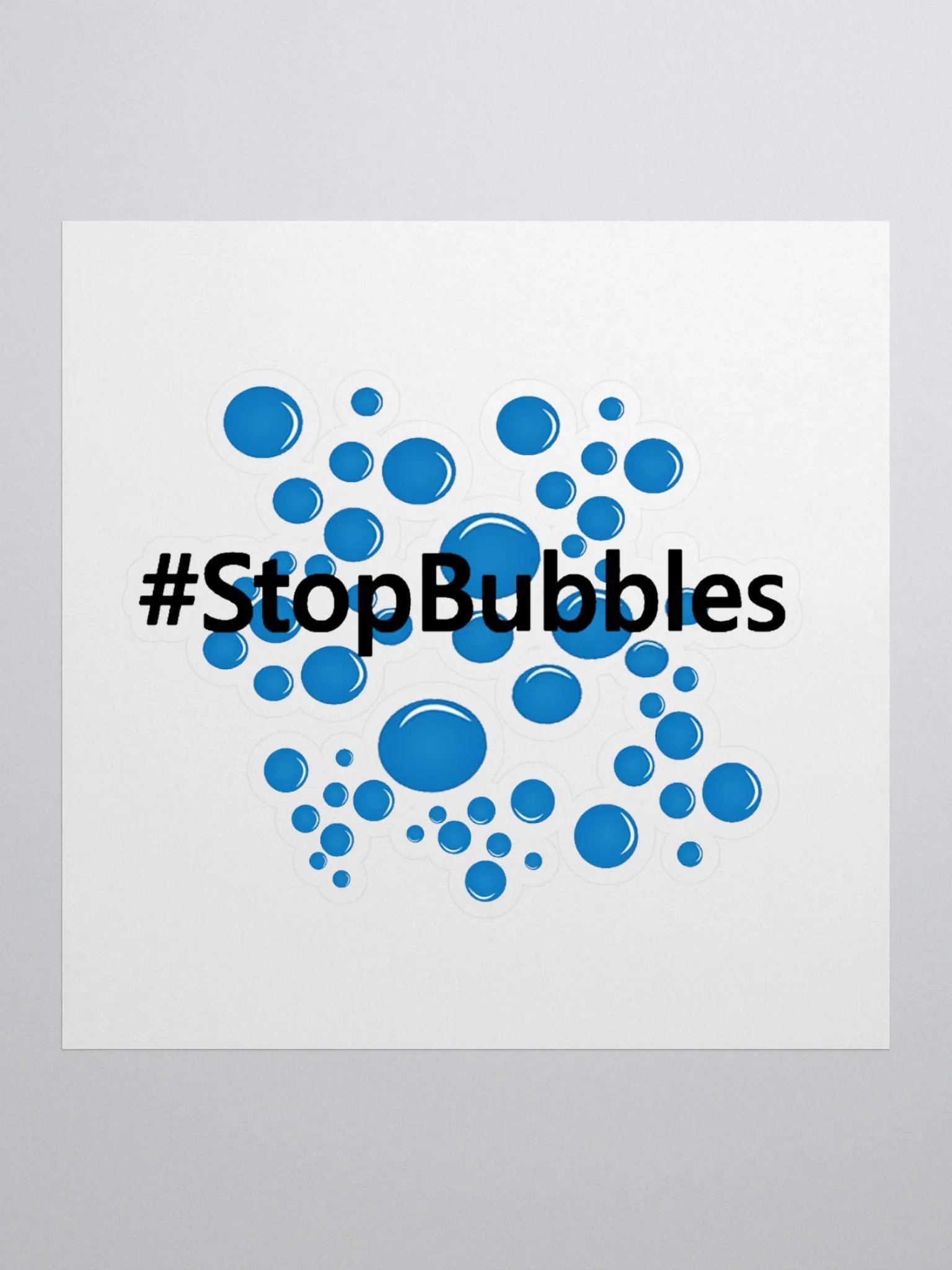 Stop bubbles stickers product image (2)