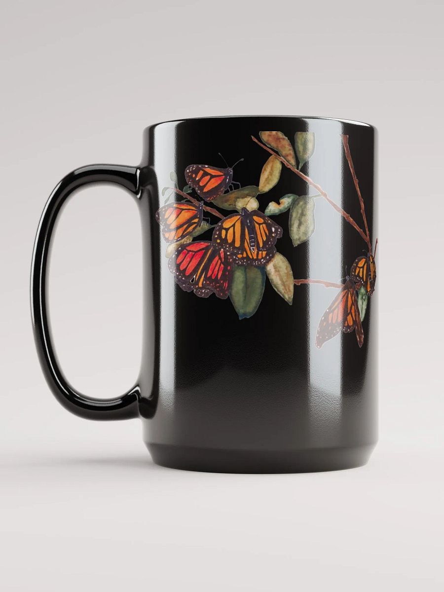 MONARCHS black glossy mug product image (4)