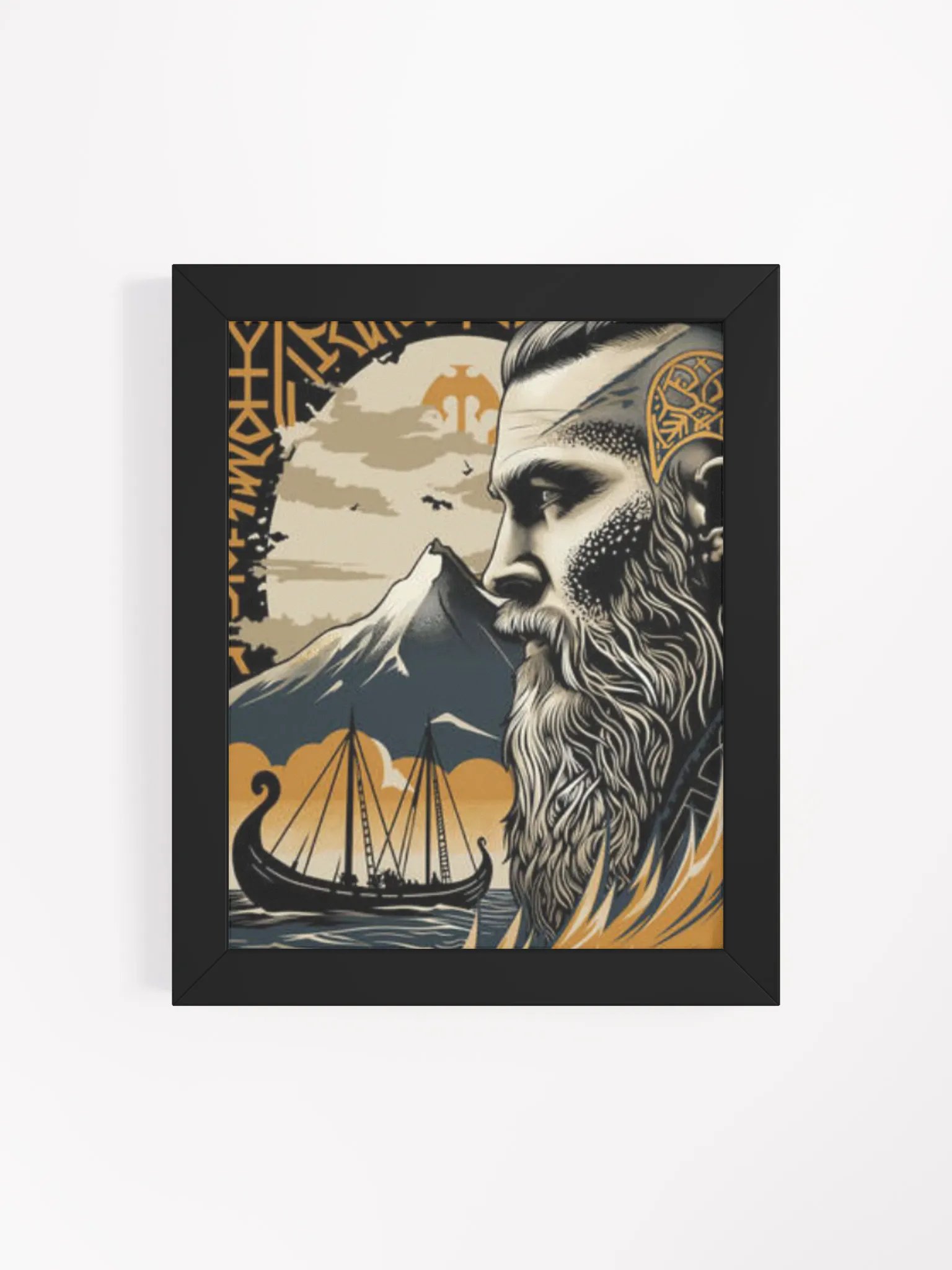 "Echoes of the North" Framed Viking Portrait | Forged In Valhalla product image (4)