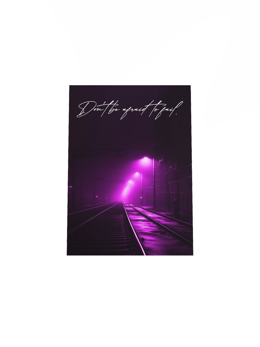 "Dont be afraid" Handwritten Matte Poster product image (21)