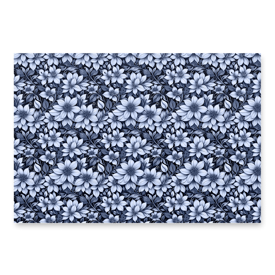 Indigo Flowers Paper Sheet product image (2)