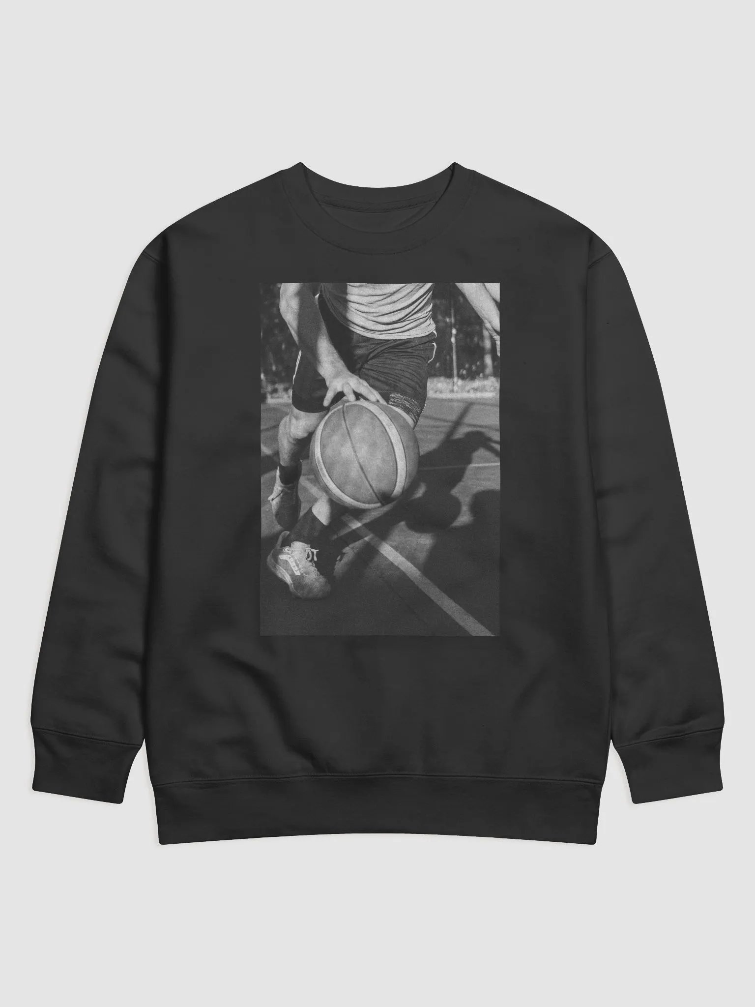 "Push" Basketball Graphic Cotton Heritage Premium Sweatshirt - 06054 product image (1)