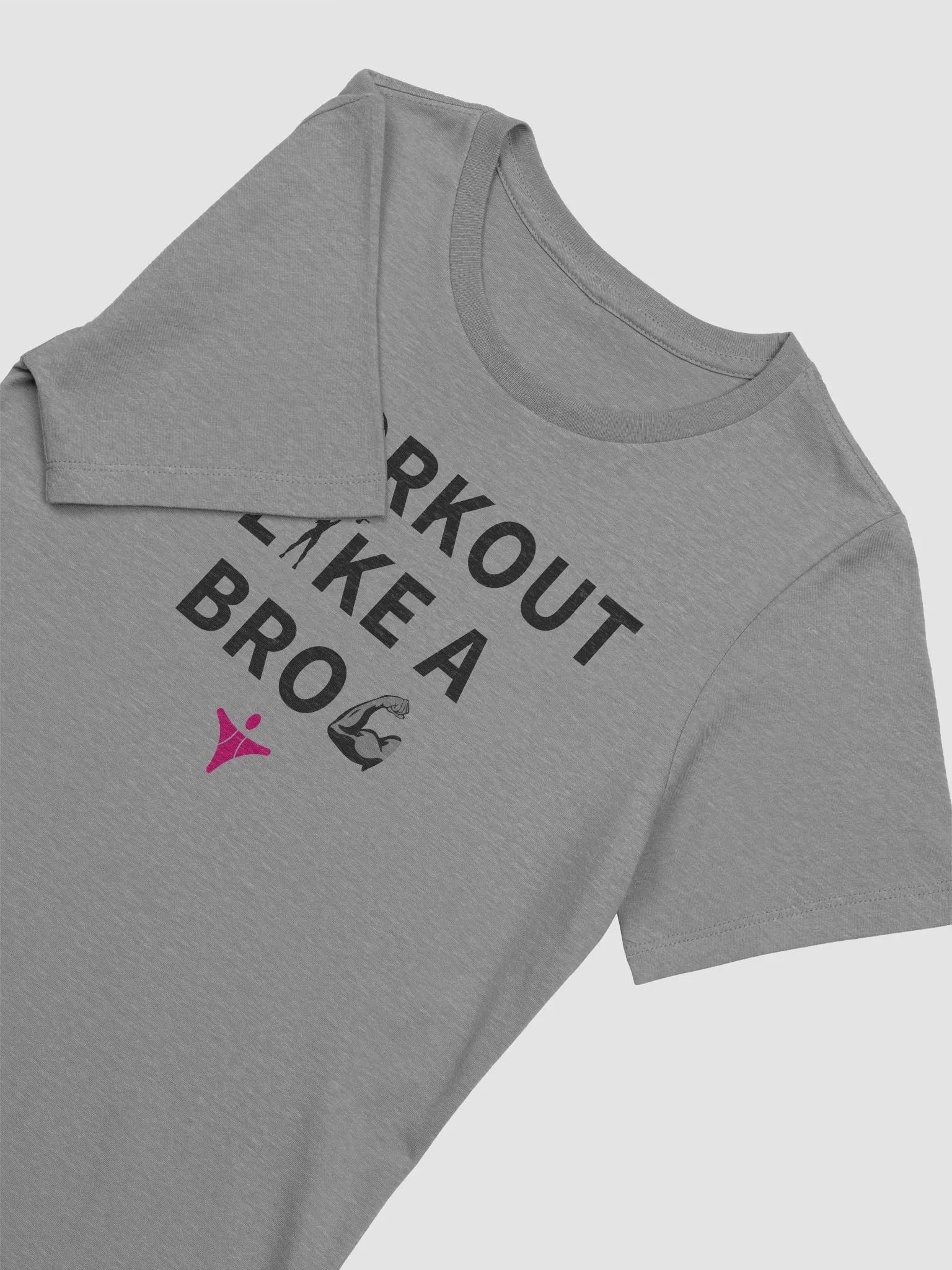 WORKOUT LIKE A BRO | Relaxed-fit Tee (Dark Text) product image (3)