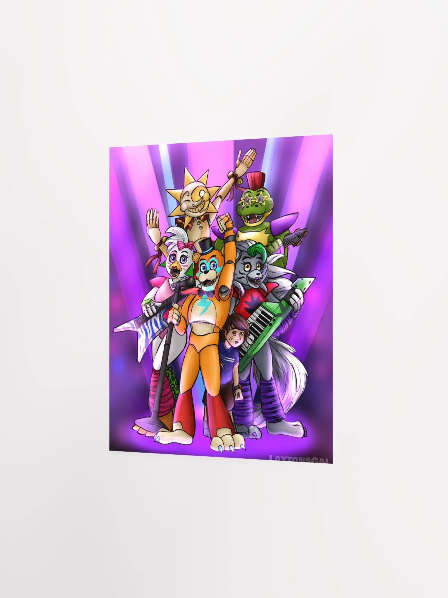 Fnaf: SB "Let's Rock!" Poster product image (2)