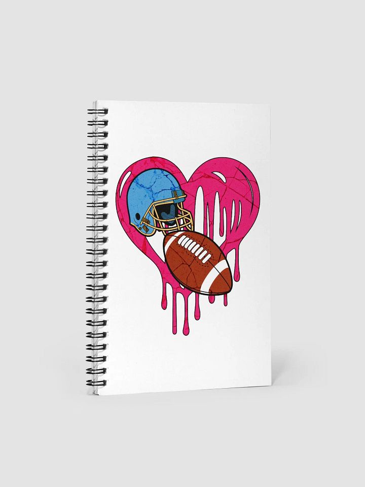 Heart Football Dreams Spiral Notebook product image (1)