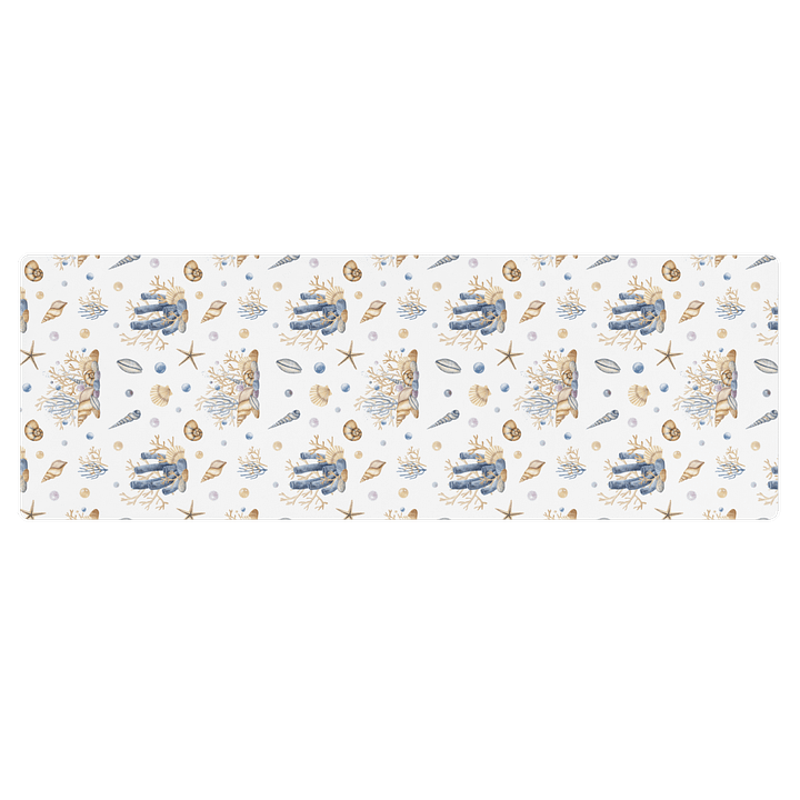 Underwater Seashells Pattern Yoga Mat by Treasure Pie product image (1)