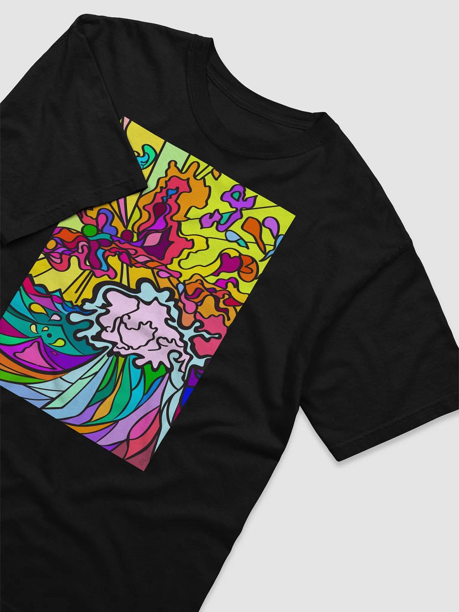 Vibrant Chaos Cotton Tee - Wave at Sunset product image (41)