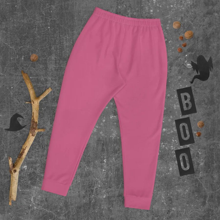 Plain Muted Blush Pink True Summer Recycled Polyester Premium Men's Joggers by Treasure Pie product image (8)