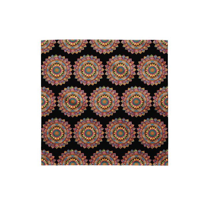 Golden Bloom Mandala - Bandana product image (1)