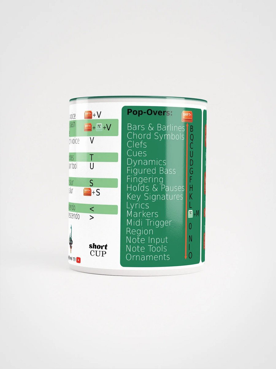 ShortCUP (keyboard shortcuts compatible with Dorico) MacOS [Evergreen Inner] product image (5)