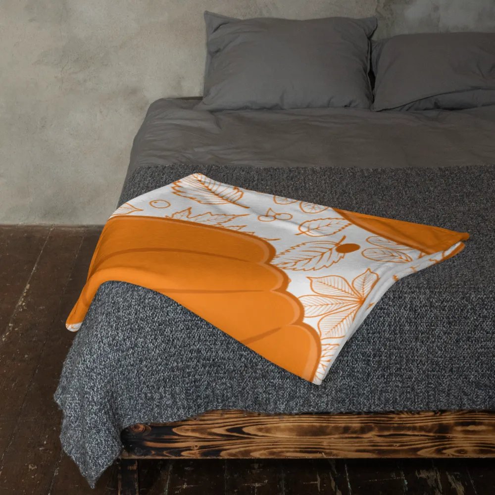 Cozy Fall Pumpkin Throw Blanket | Autumn Home Decor product image (11)